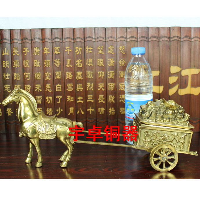 宇卓铜器纯铜马拉车一 二 三 四 五 六 七 八 九 马拉车摆件