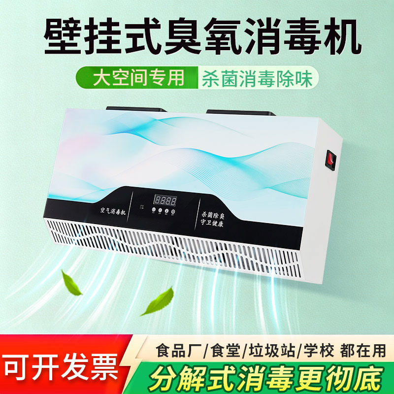 壁挂式臭氧消毒机大空间专用杀菌除味空气消毒机食品厂食堂学校
