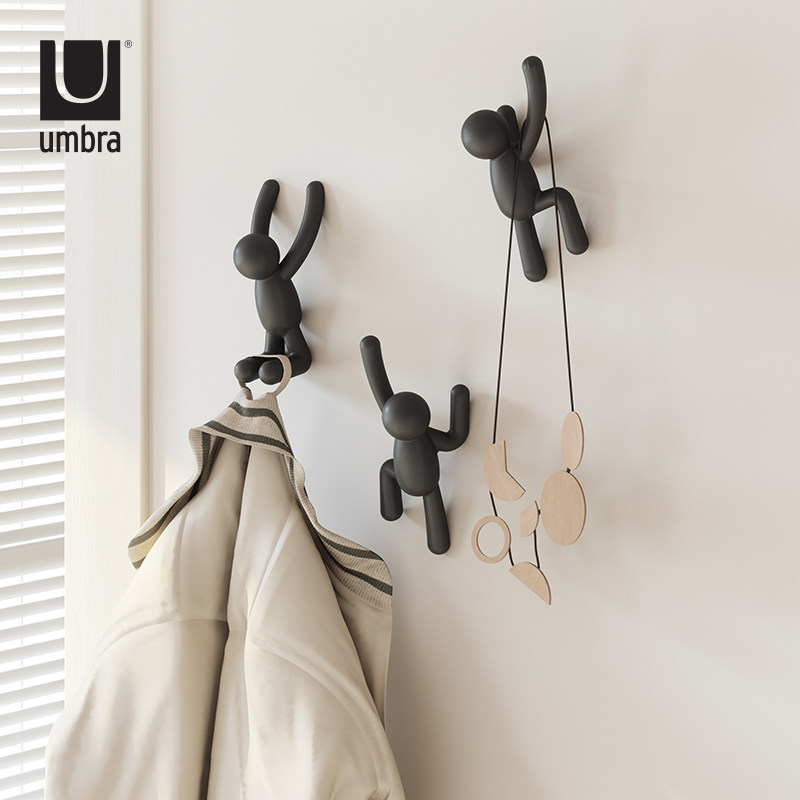 Umbra 伙伴挂钩玄关门口墙面厨房装饰北欧挂钩壁挂墙衣帽钩创意