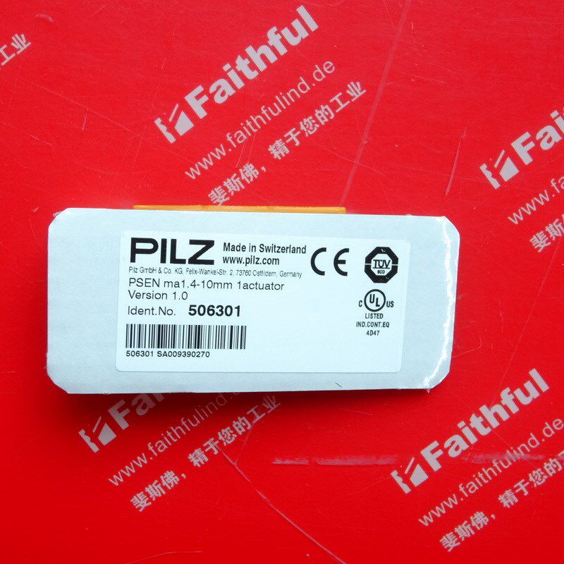 Pilz 506301 皮尔磁全新安全传感器 PSEN ma1.4-10mm 1a议价