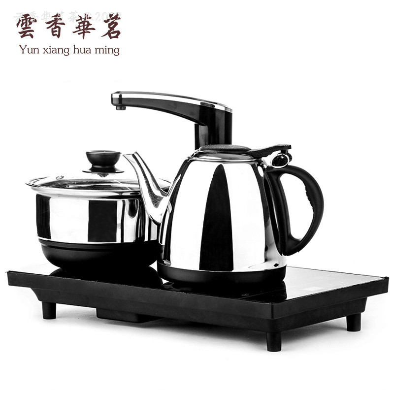聚森电磁茶炉自动上水加水抽水茶道功夫烧水304不锈钢电热水壶