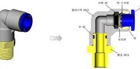 韩国TPC全新原装弯头快插接头SQL04-M5-W