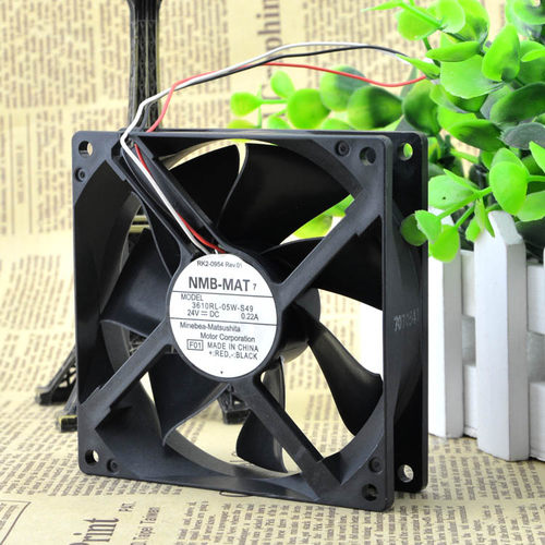 全新NMB 3610RL-05W-S49 24V 0.22A 9025 9cm 机箱变频器散热风扇