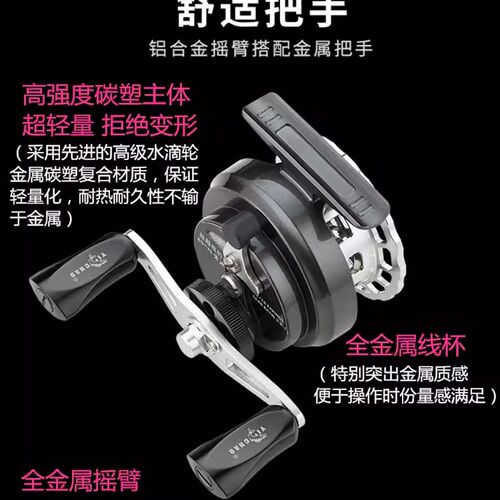 新款益超筏钓轮寒冰筏轮防海水海伐轮冰钓轮手竿矶钓阀轮钓鱼线轮