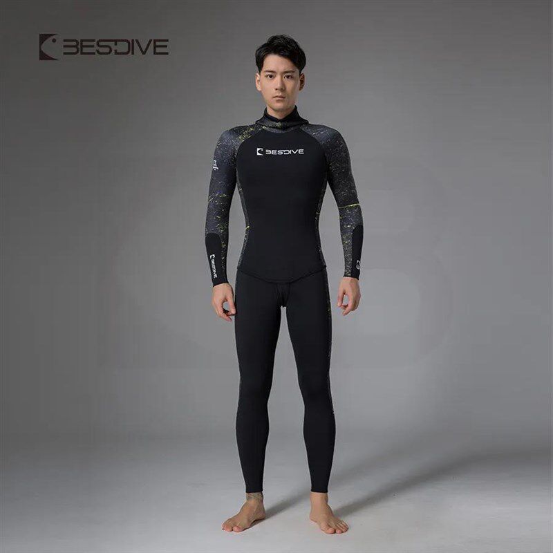 水好 2-蓝MM 9洞超弹尼龙男女款自由潜湿衣潜潜服多色