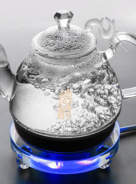 德韵老店-水水圆型-S5炉8快速玻璃壶烧水电热晶壶泡茶5自动断电