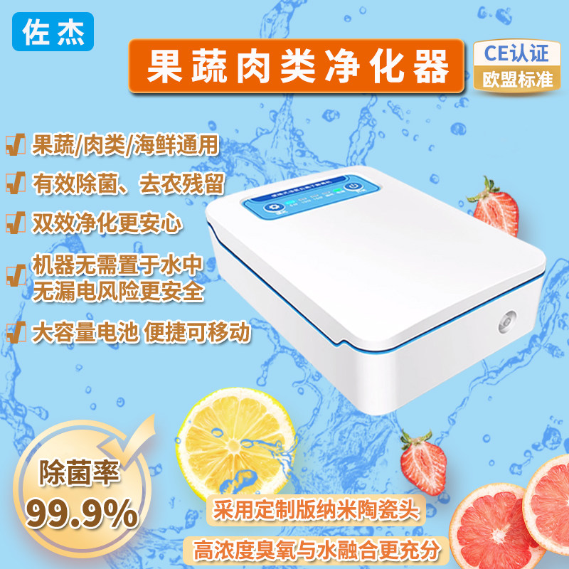 果蔬净化器去农残留 肉类海鲜杀菌 臭氧发生器家用灭菌果蔬清洗机