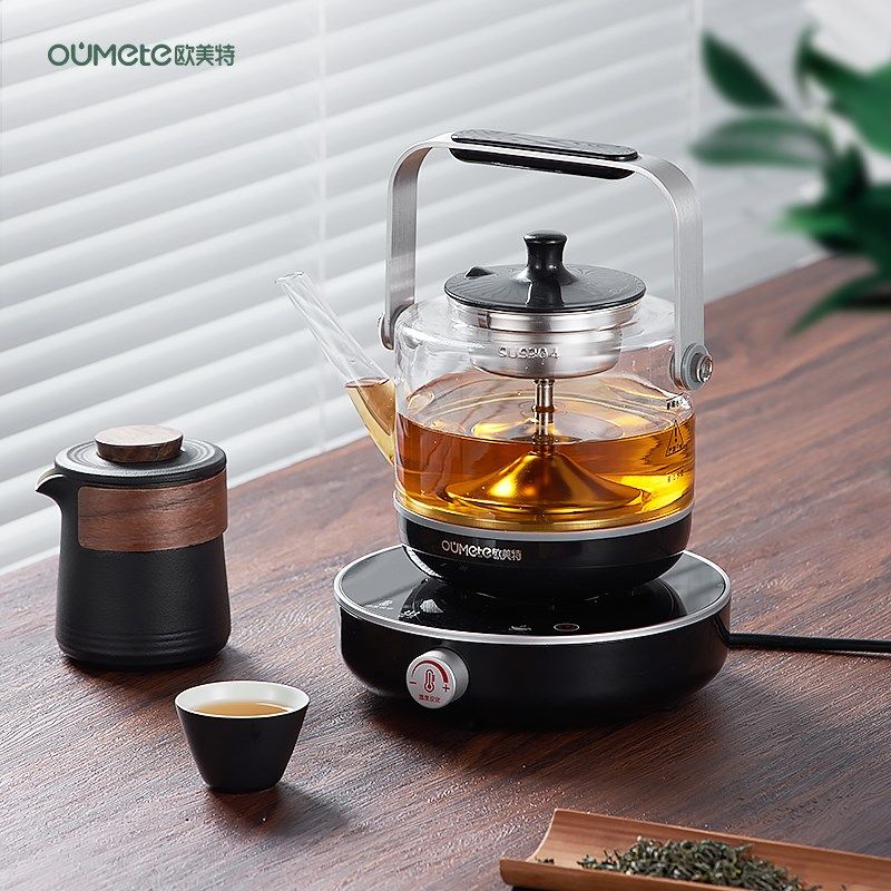 普美特煮茶器蒸汽喷淋式煮茶壶小型家用全自动白茶黑茶欧洱蒸茶器