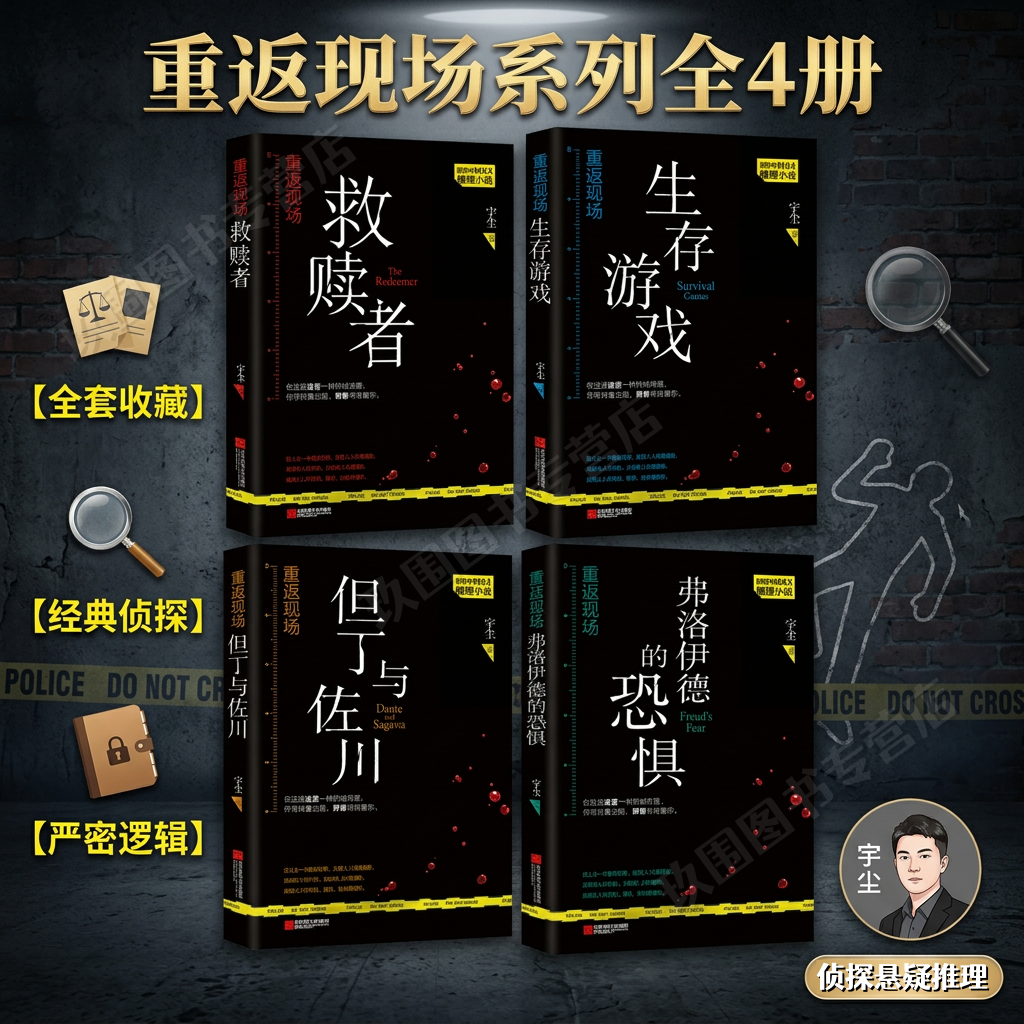 【正版全4册】重返现场1救赎者+2生存游戏+3但丁与佐川+4弗洛伊德的恐惧 宇尘著 网络原名解剖师原著小说实体书 侦探悬疑推理烧脑