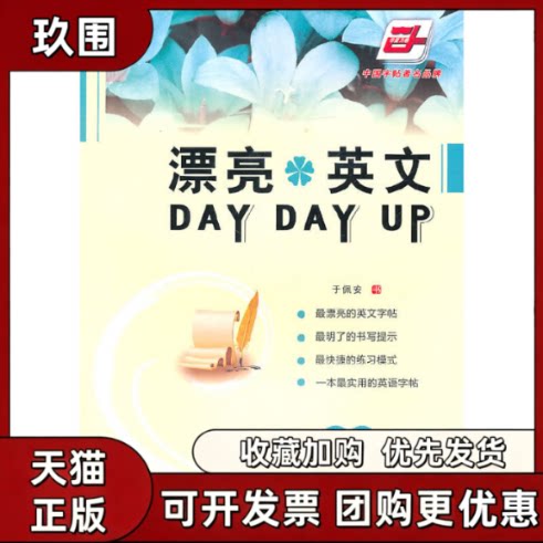【正版书籍】圆体漂亮英文DAYDAYUP于佩安书人民美术出版社