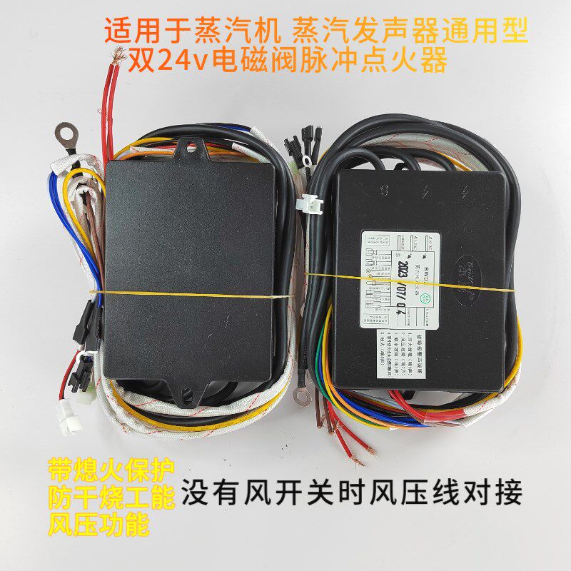 蒸汽机蒸炉24V双阀控制器 商用蒸器发生器本威电子板通用配件
