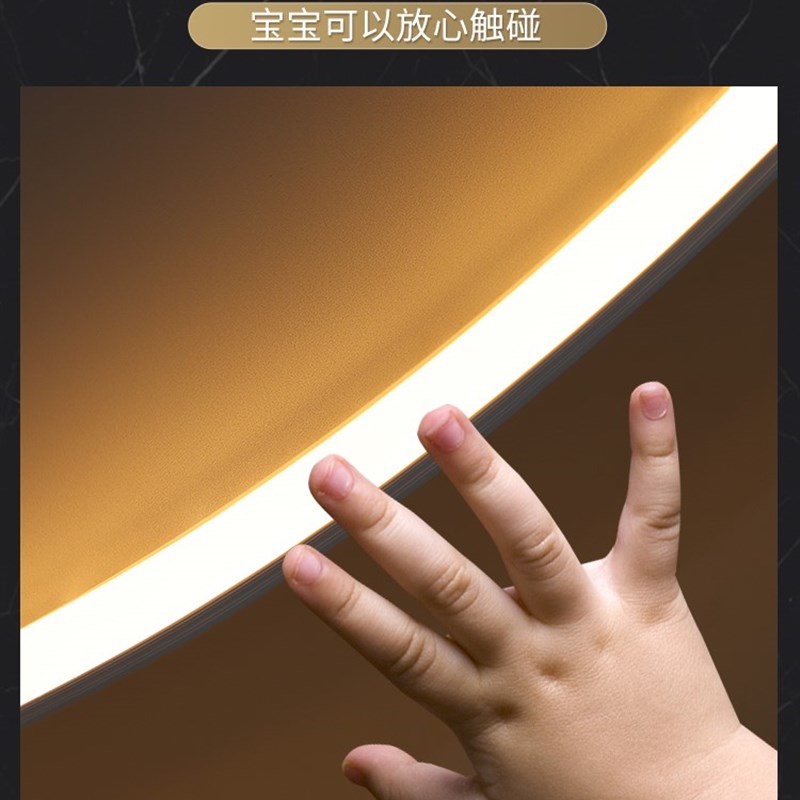 发财树入户玄关装饰画对门过道走廊吉祥鹿led壁灯画发光简约挂画