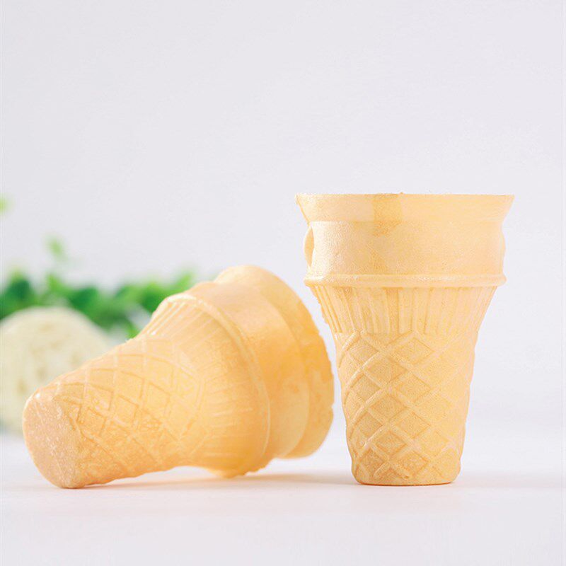 冰淇淋蛋筒甜筒脆皮雪糕威化筒340支家用商用平底托巧克力脆筒皮