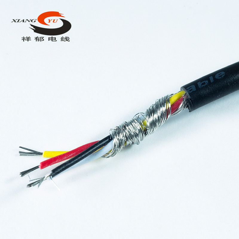 极细多芯屏蔽线4*28AWG,超细外径3.2毫米4*0.1平方 镀锡屏蔽电线