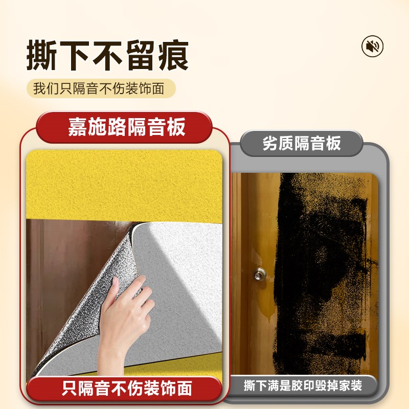 隔音神器卧室门贴自粘家用隔音棉吸音棉墙体窗户超强专业消音板加
