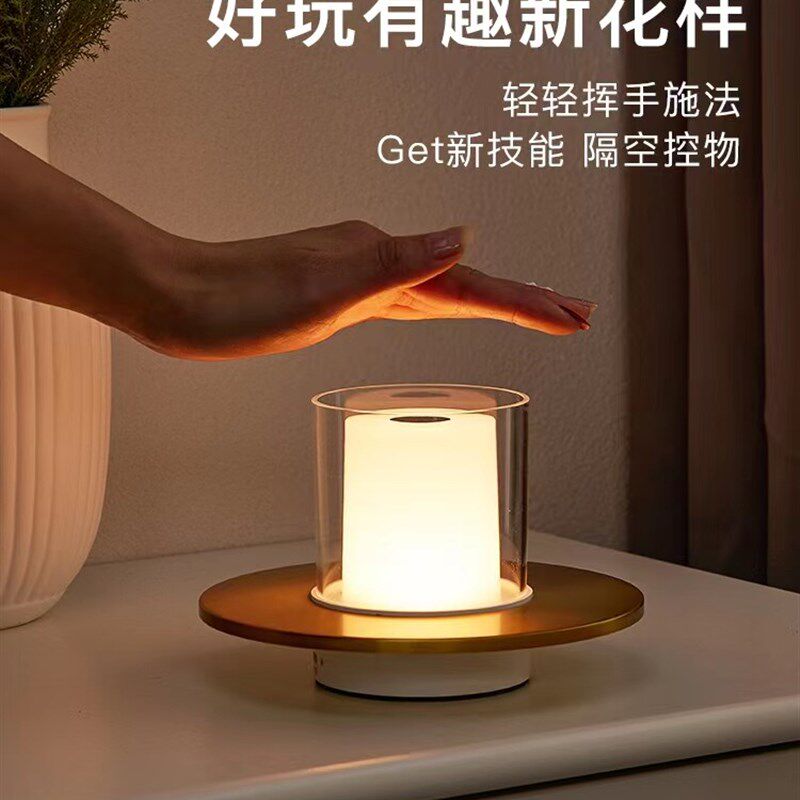新特丽烛台氛围灯酒吧桌面LED充电台灯卧室床头小夜灯餐厅咖啡馆