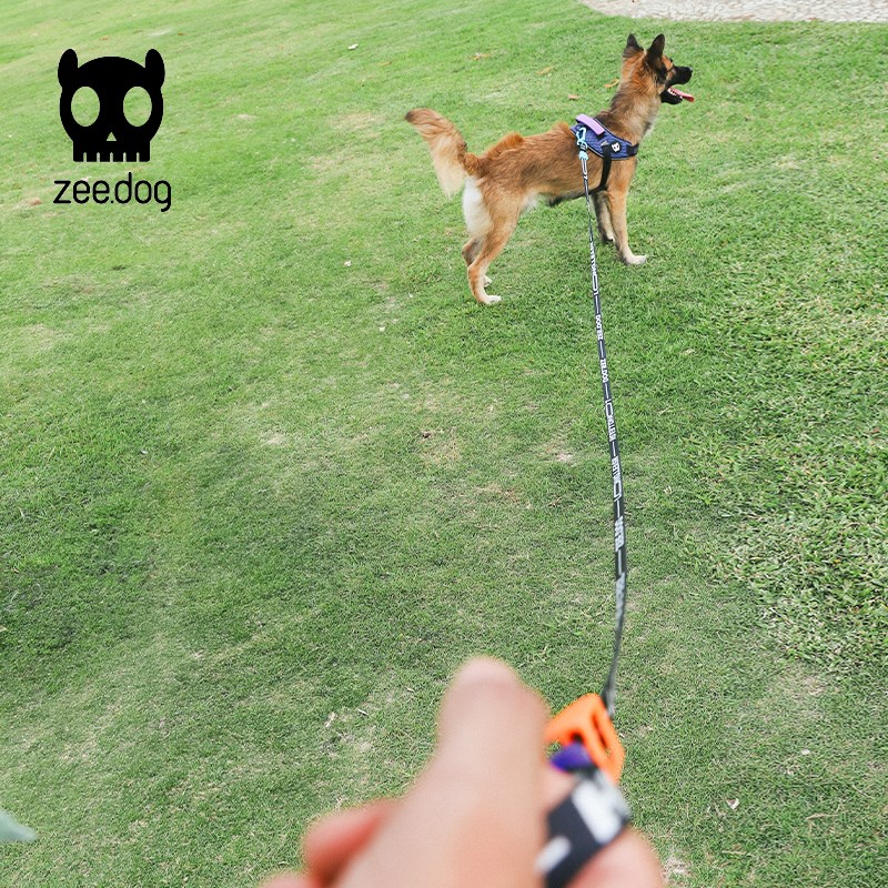 Zee.Dog 新品长牵引绳 滑动调节长度伸缩 宠物狗链遛狗绳柯基金毛