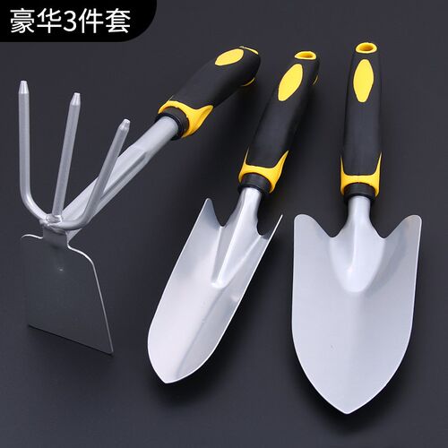 种花锄头工具家用小型沙滩园艺铲子大号铁铲户外挖土耙子种菜神器