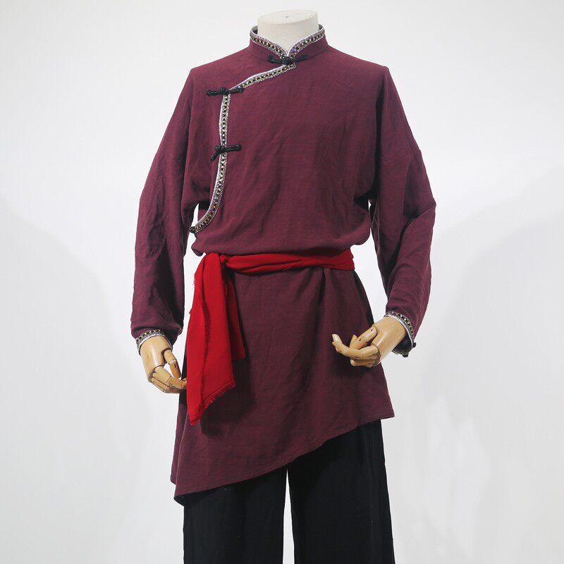 开襟筷子舞蹈服装/蒙古舞赞歌沙漠表演出服草原男生鸿雁2021新款