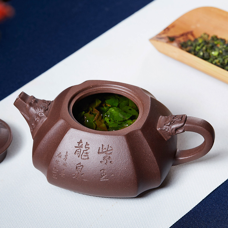 宜兴纯全手工紫砂壶名家正宗泡茶壶原矿紫泥方壶单壶家用紫沙茶具