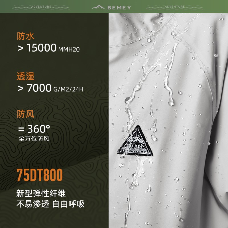 备美雨衣成人外穿2025新款女电动车防暴雨单人户外登山旅行雨披男
