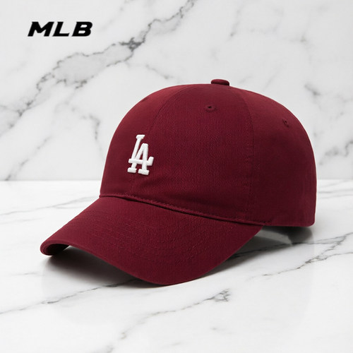 MLB男女款棒球帽LA软顶鸭舌帽