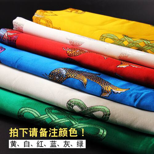 藏族哈达饰品加厚丝绸绣花八吉祥哈达家居工艺品上师长辈2.5m包邮