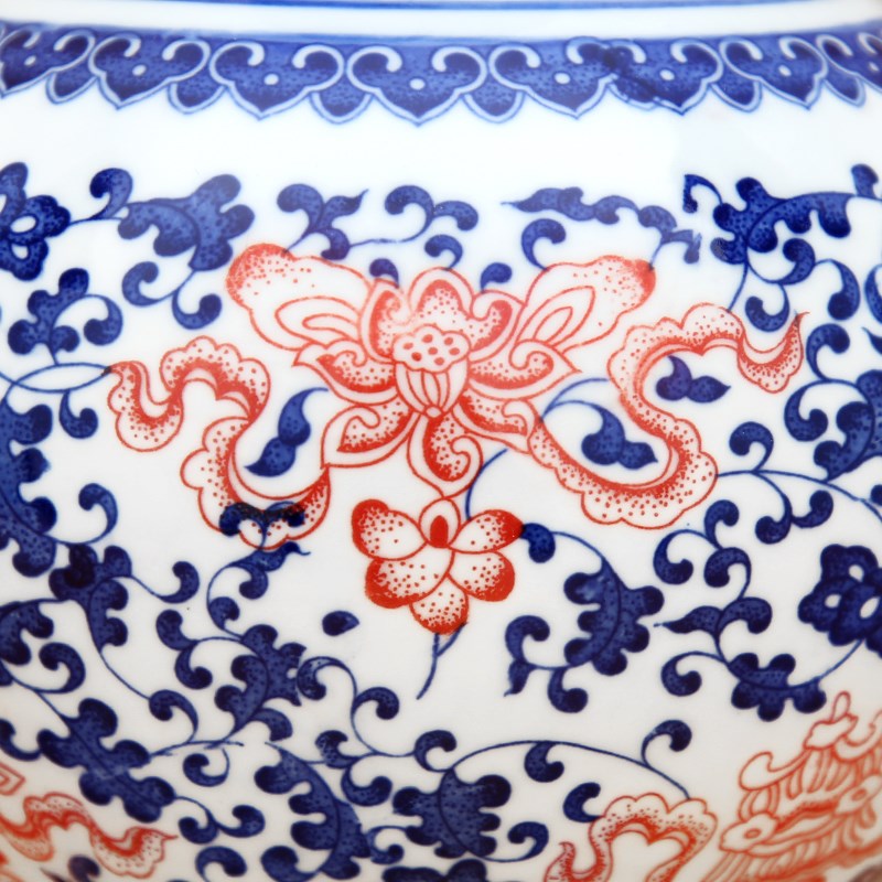 景德镇陶瓷器仿古青花瓷花瓶客厅摆件家居酒柜博古架装饰品摆设