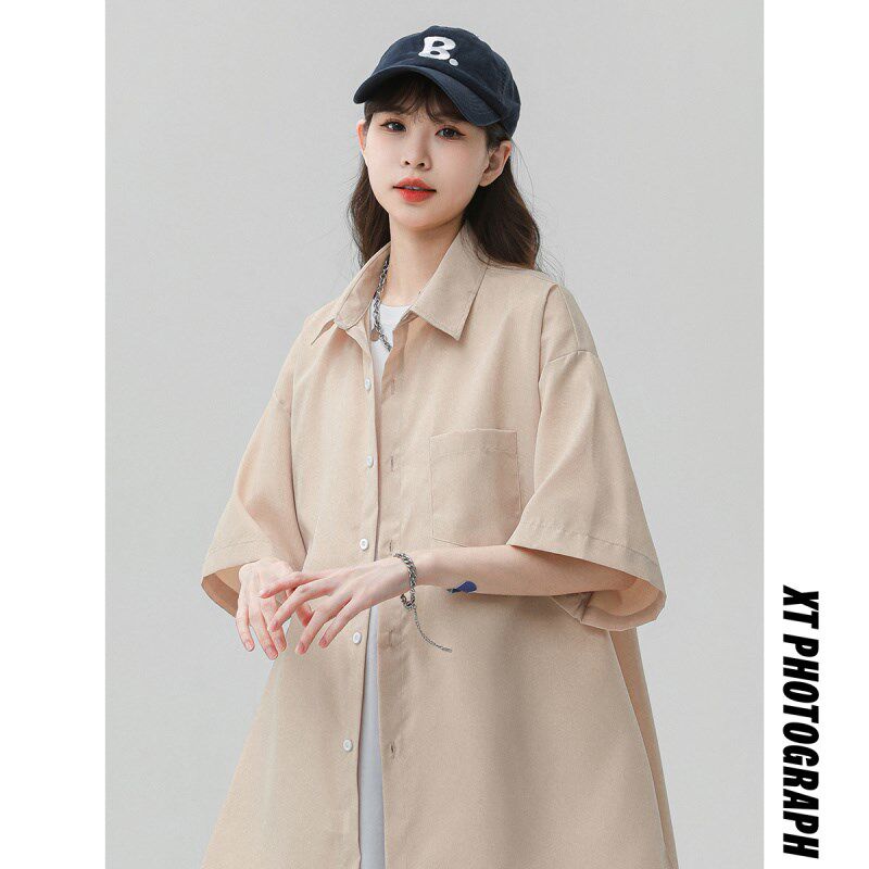 木北造型美发理发店衬衫定制男女工作服diy短袖发廊发型师工装潮