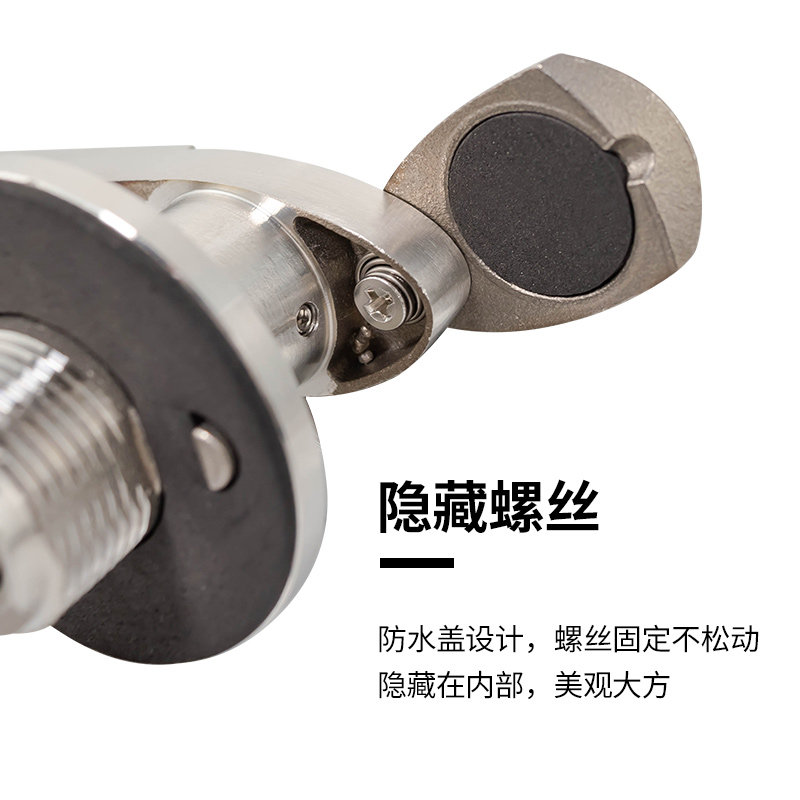 304不锈钢ms308-3配电柜执手锁电箱把手锁控制柜门锁电器柜专用锁