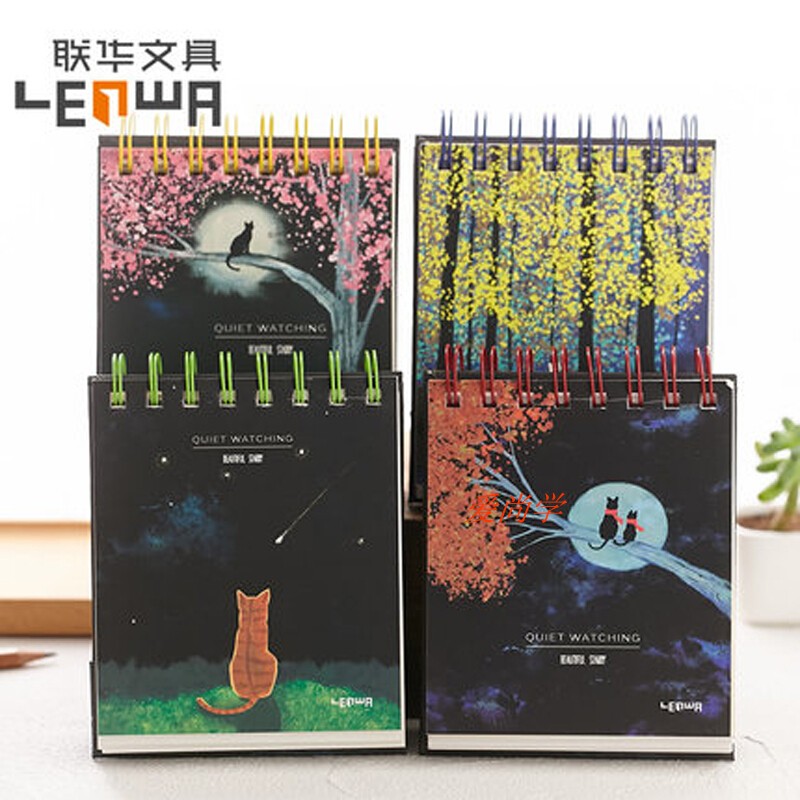 联华台历式100天计划本 创意复古多丽线圈本日程本/倒计时作息表图片