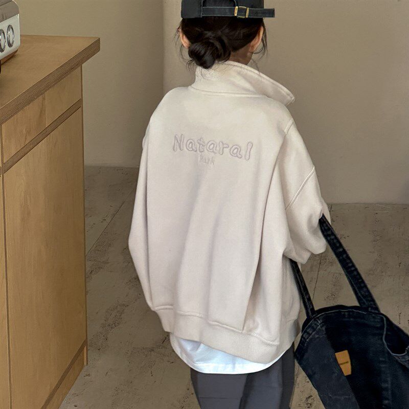 韩国童装女童外套秋冬装儿童加绒加厚衣服2024新款洋气摇粒绒卫衣
