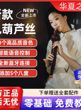 华夏之韵 电葫芦丝乐器国产电子吹管葫芦丝电子笛电萨初学者乐器