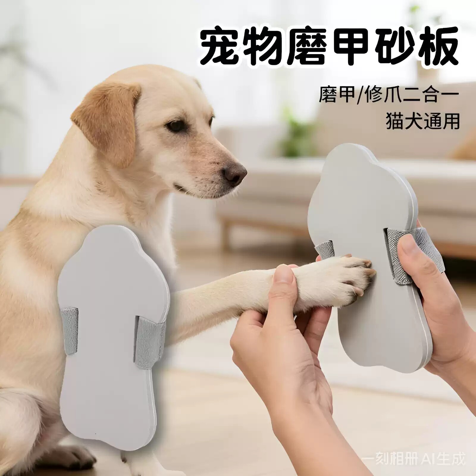 宠物磨甲砂板狗狗磨爪板家用加粗砂面宠物指甲锉板猫修爪磨甲器