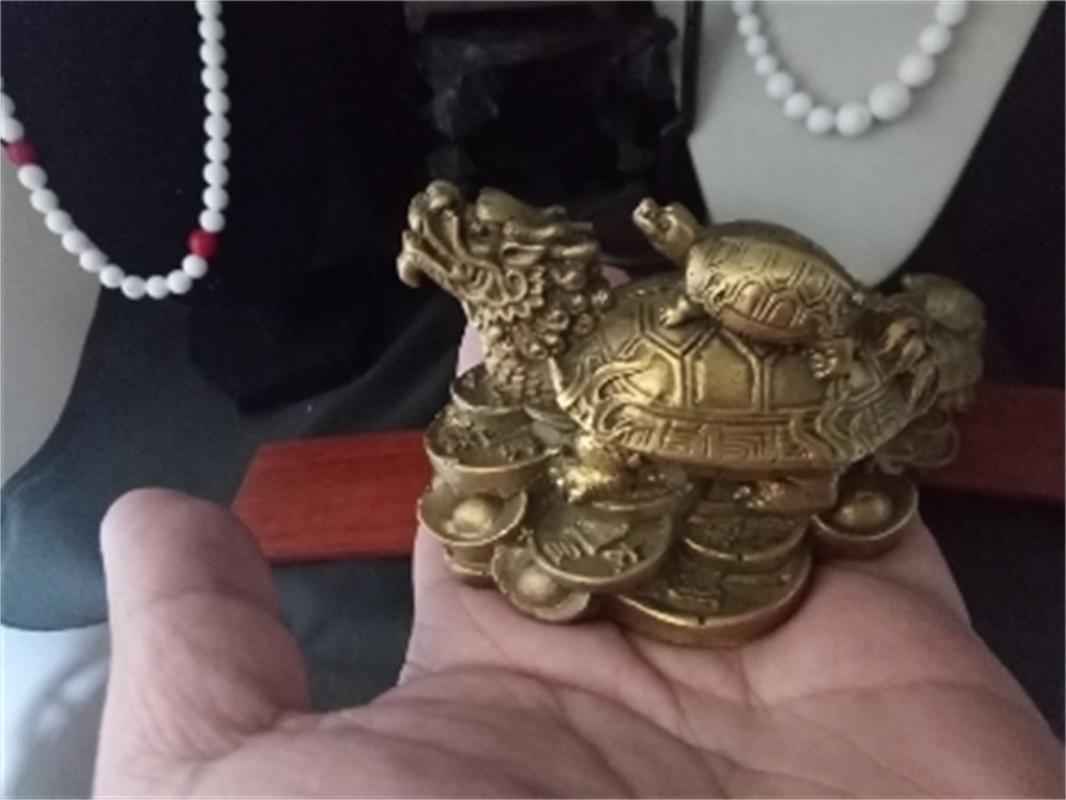 创意龙龟摆件铜子母斗三煞是非壁刀天斩墙角路冲反弓镇宅客厅招财