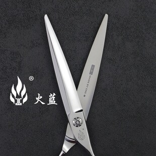 火蓝长刀大刀 徒手剪7寸美发大切口厚发片男士起发脚 刀磨makan