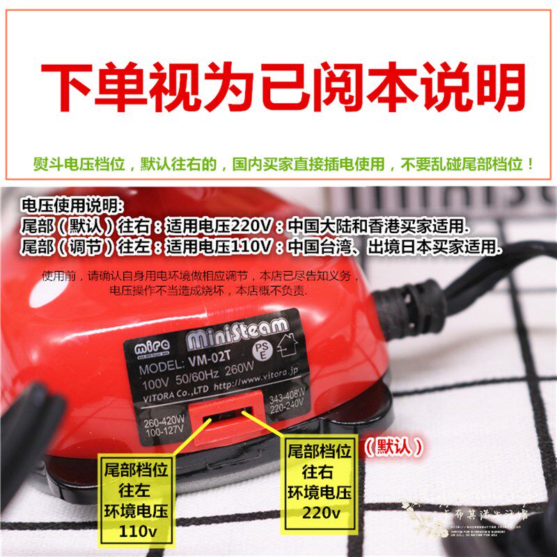 双电压迷你电熨斗家用蒸汽手持旅行出差便携迷你娃衣熨斗学生宿舍