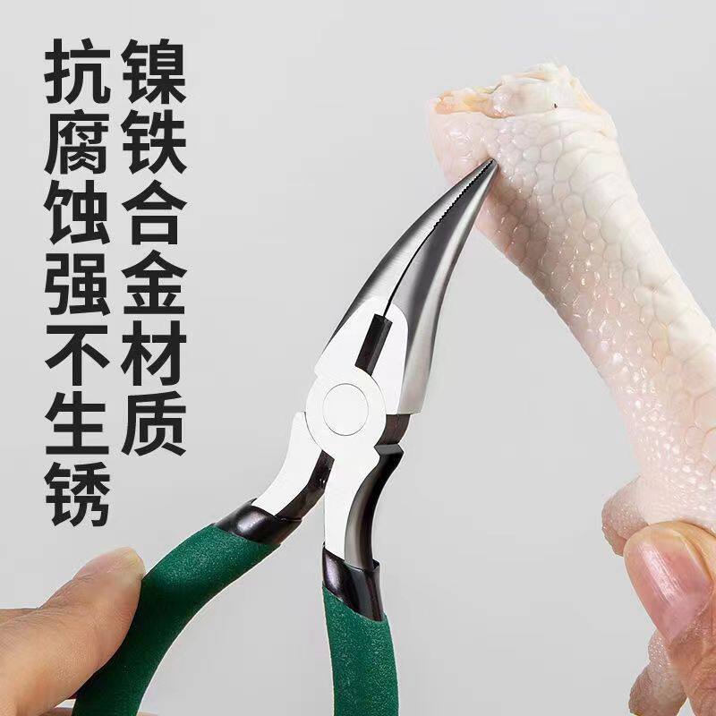 新款无骨鸡爪去骨神器不锈钢脱骨钳子凤爪鸡脚剔骨剪刀剃取骨工具