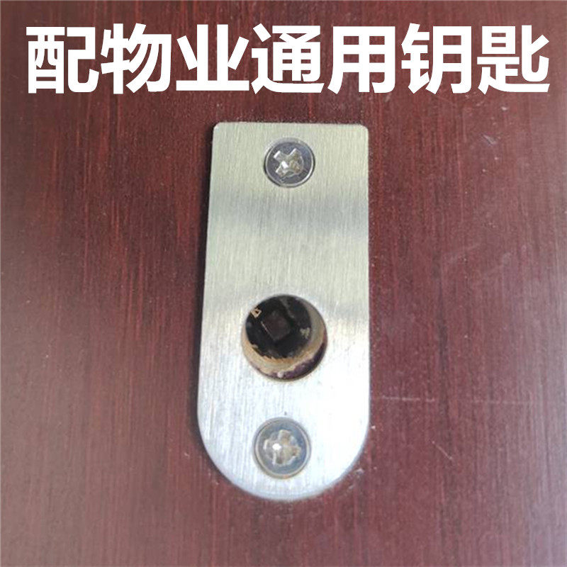 管井防水电表箱管道井间消锁隐小门四角四方形区楼道物业通用钥匙