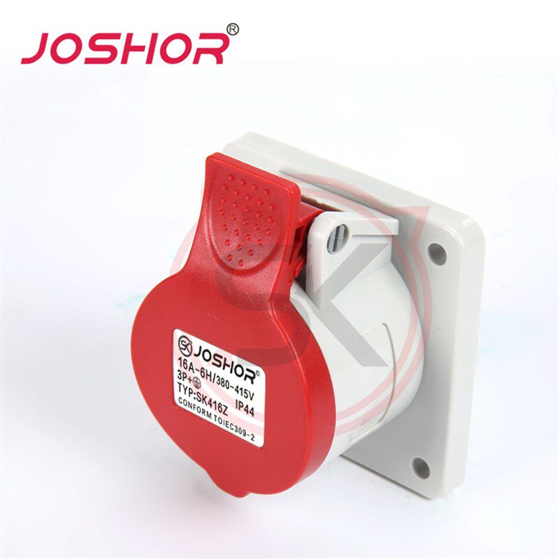 4Z16A舞台配电箱6业插座SK41工孔 JOSHOR三相四线面板式工业插座