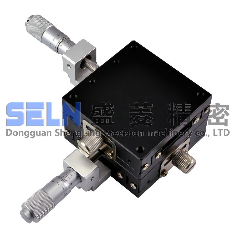 XY轴滑台LGY60-C钢条滚珠导测型微调手精密轨量架动位移平台