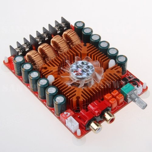 TDA放498E 数字功7板 2X16道W立体声BTL220W单声0 大功率数字功放