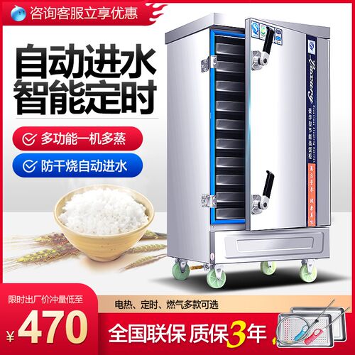 蒸饭柜馒蒸电蒸箱全自动燃气用饭车小型蒸饭机蒸包炉米饭商头蒸柜