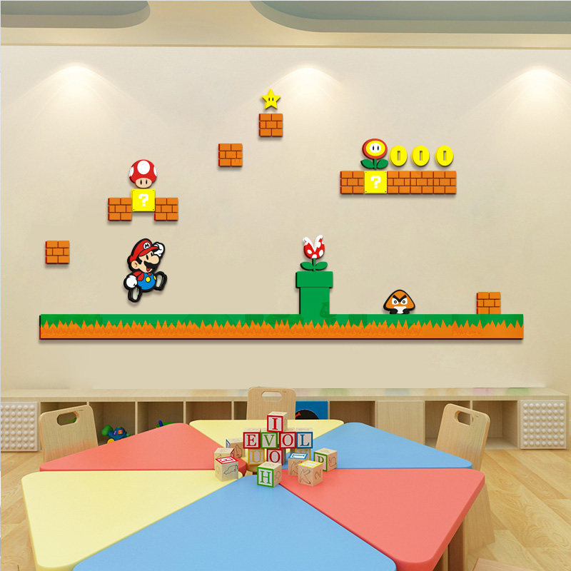 超级立里奥墙贴画情力3d马体亚克怀卧室背景墙创意宿舍贴纸男生房
