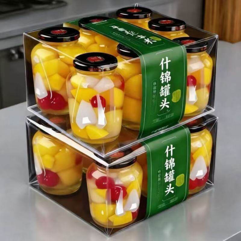 清仓整箱大号黄桃苹果梨罐头