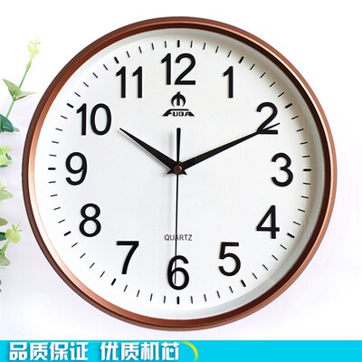 富达钟表挂钟客厅时尚创意时表钟现约简代家用家庭静音电子石英钟