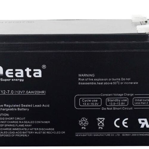 Neata能特铅酸蓄电池免维护电瓶12V7AH 6FM7儿童电动玩具童车电池