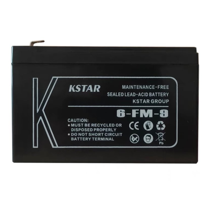 KSTAR科士达蓄电池12V9AH 6-FM-9 铅酸免维护蓄电池 UPS/EPS/应急