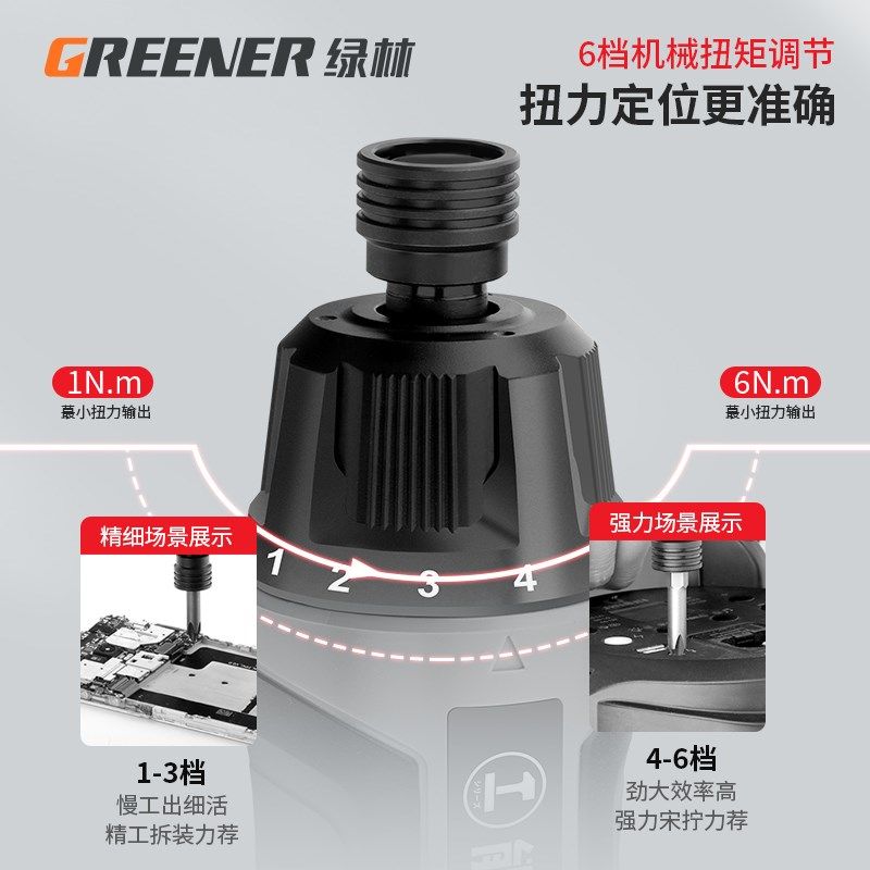 绿林电动螺丝刀小型家用迷你充电式螺丝电动钻电批套装锂电动起子