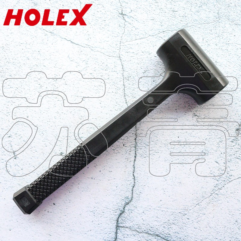 德国霍夫曼HOLEX 黑色PVC无反弹锤 锤体为钢材质 填充钢珠 耐高温